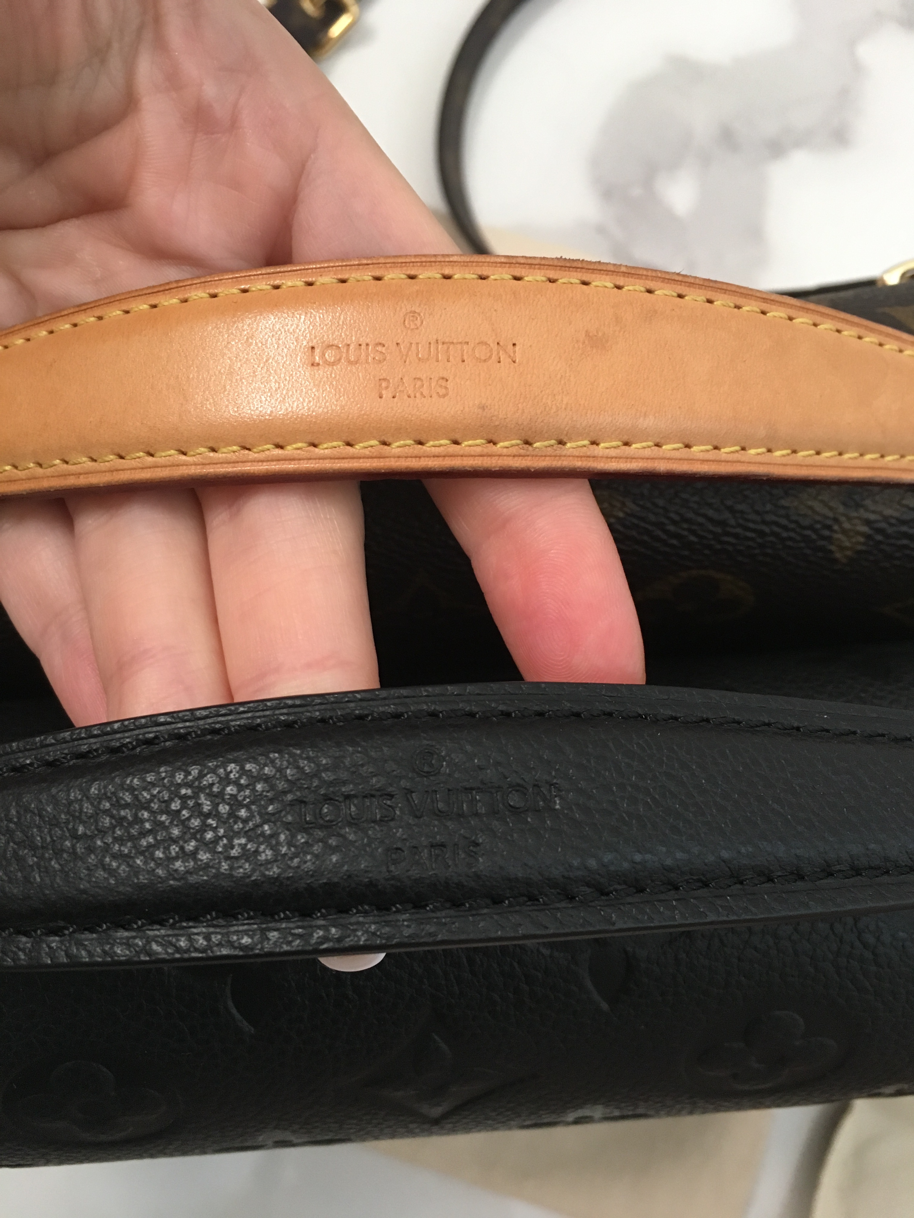 Replica Louis Vuitton Pochette Metis Bag In Monogram Empreinte Leather  M45809 Fake Wholesale